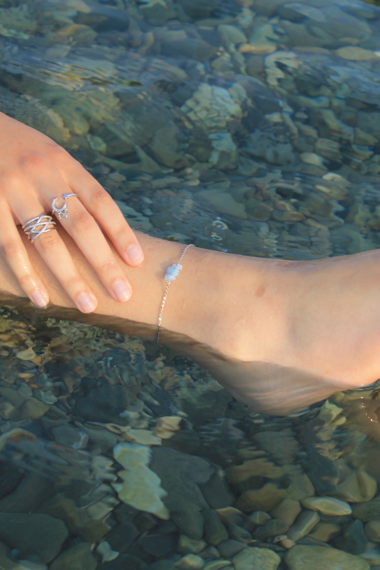 Aquamarine Anklet