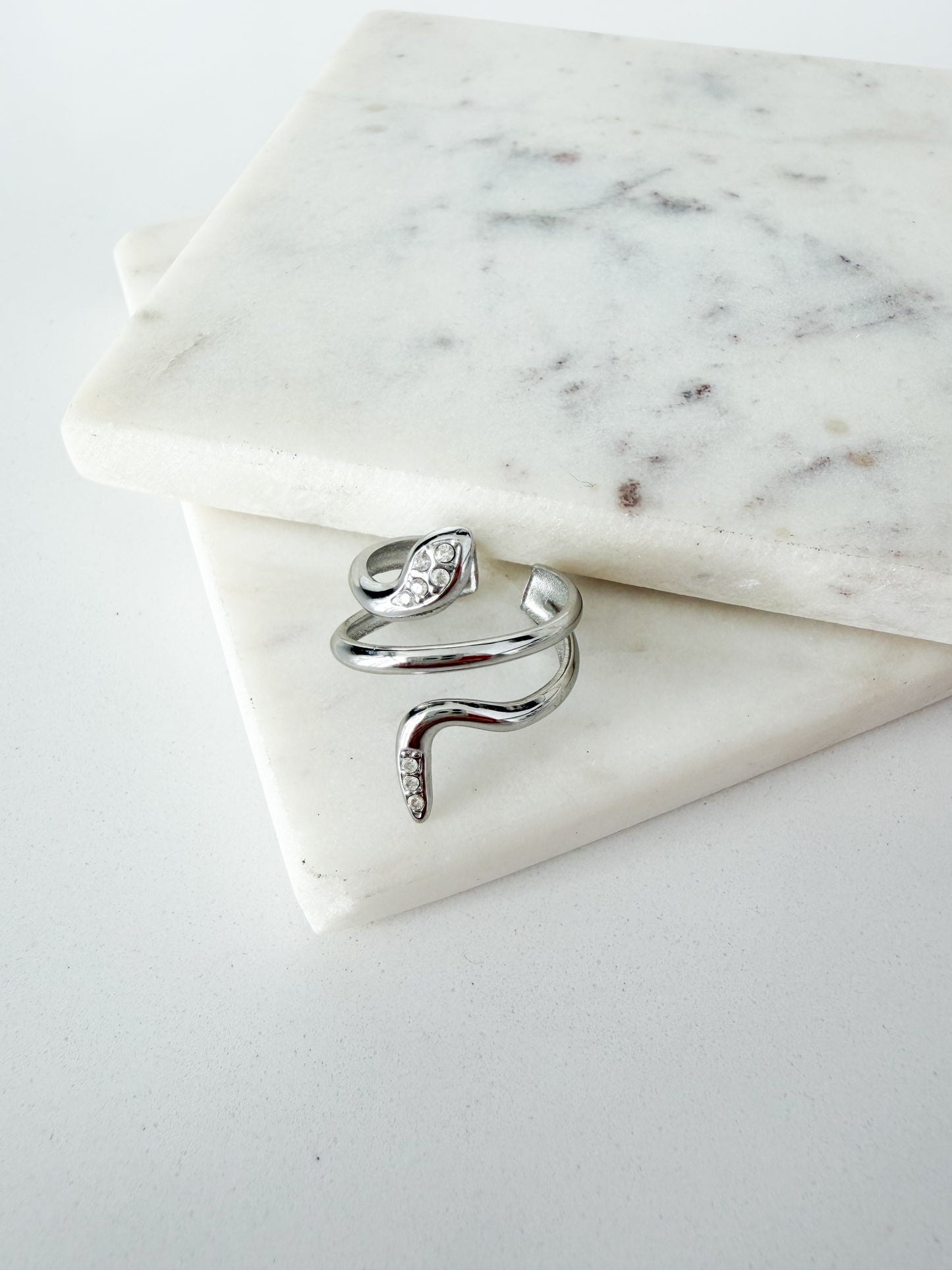 Midnight Muse Snake Ring