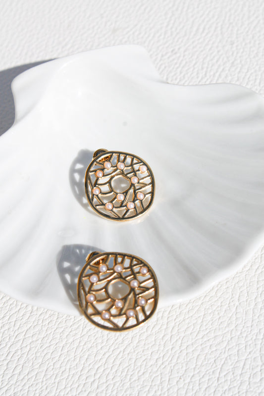 Flat statement earrings. Chunky earrings, summer jewelry