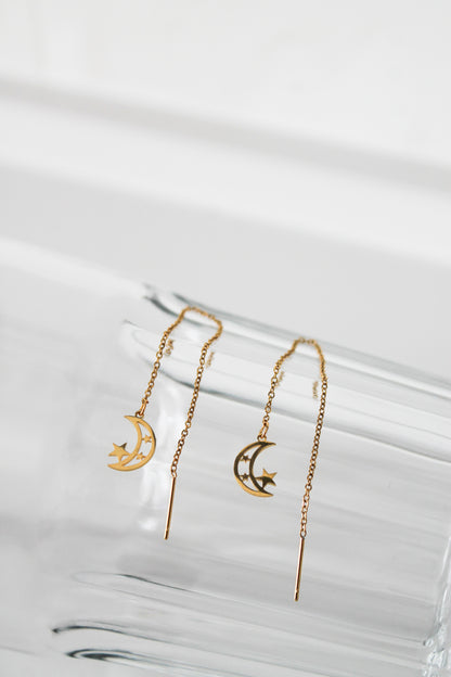 Moon-Star Earrings