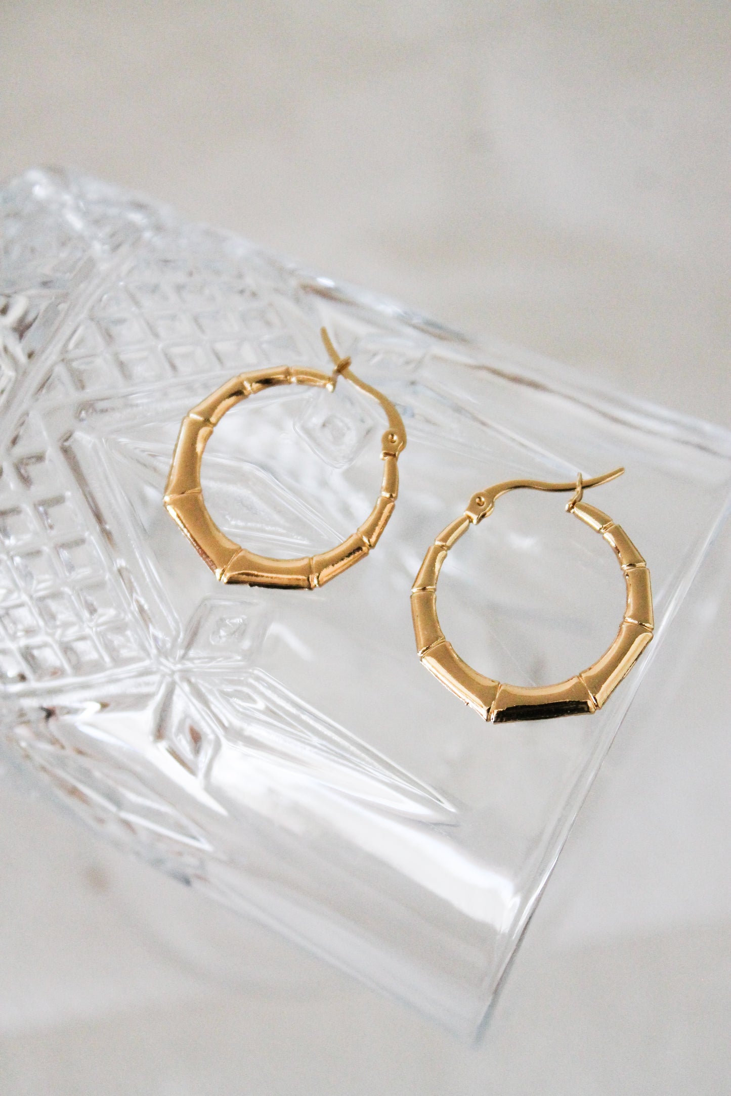 Ice Gold Hoops