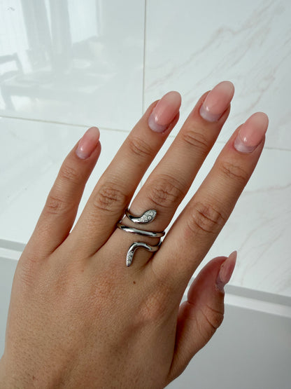 Midnight Muse Snake Ring